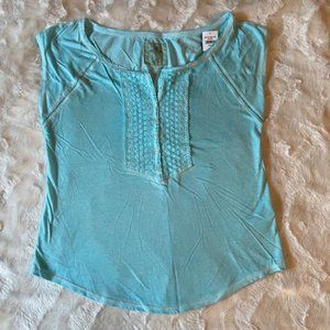 Hollister Blue-Green Shirt Ladies Junior Size Medium NWT
